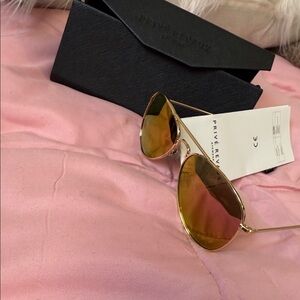 Gold Aviator Sunglasses